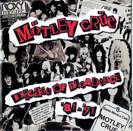 Mötley Crüe : Decade Of Decadence '81-'91 (CD, Comp, Spe)