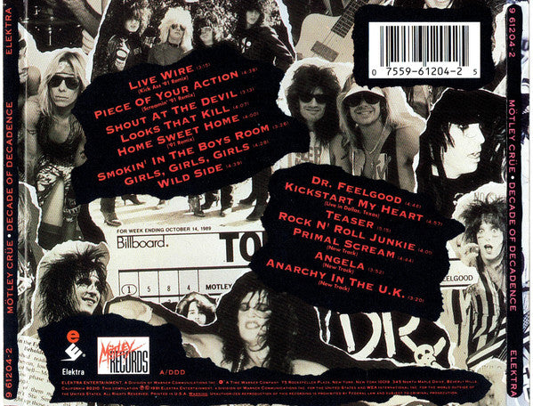 Mötley Crüe : Decade Of Decadence '81-'91 (CD, Comp, Spe)