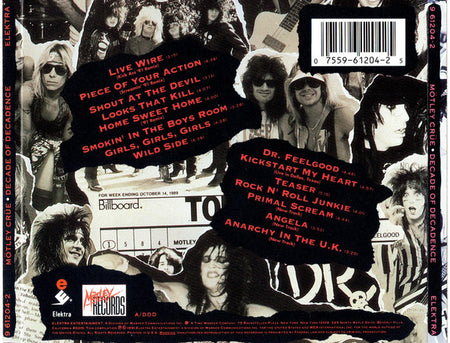 Mötley Crüe : Decade Of Decadence '81-'91 (CD, Comp, Spe)