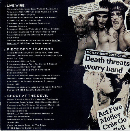 Mötley Crüe : Decade Of Decadence '81-'91 (CD, Comp, Spe)