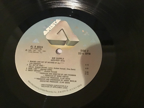 Air Supply : Greatest Hits (LP, Comp, Hau)