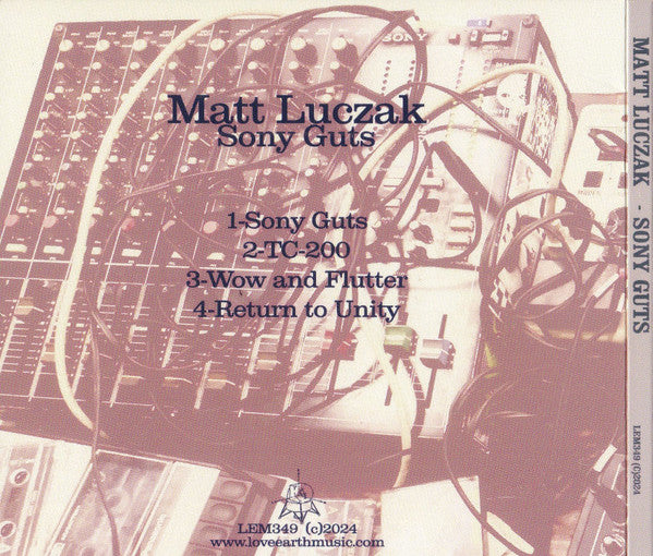 Matt Luczak : Sony Guts (CDr, Album)