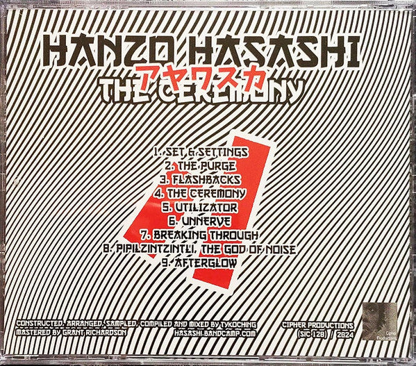 Hanzo Hasashi : The Ceremony (CD, Album)