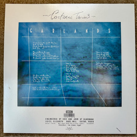 Cocteau Twins : Garlands (LP, Album, RE, RM, 24b)