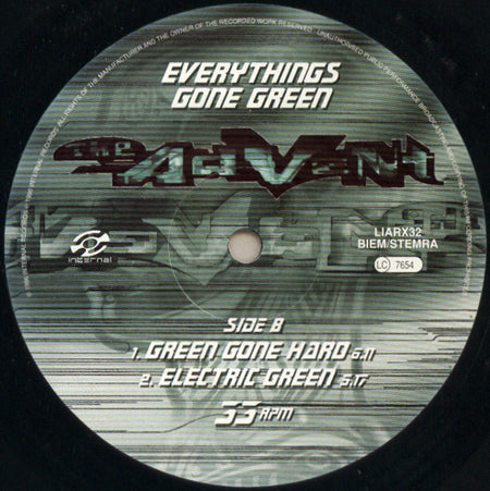 The Advent : New Adventures - Mix's Of New Orders Everythings Gone Green (12")