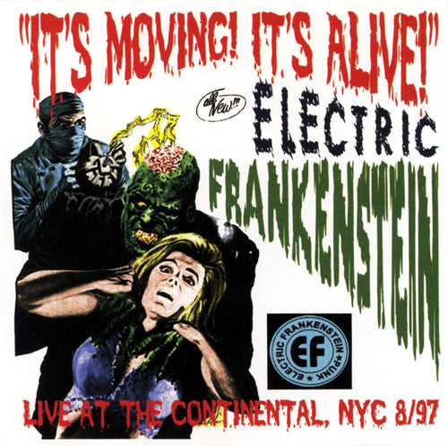 Electric Frankenstein : It's Moving! It's Alive! (LP, Album, Whi)