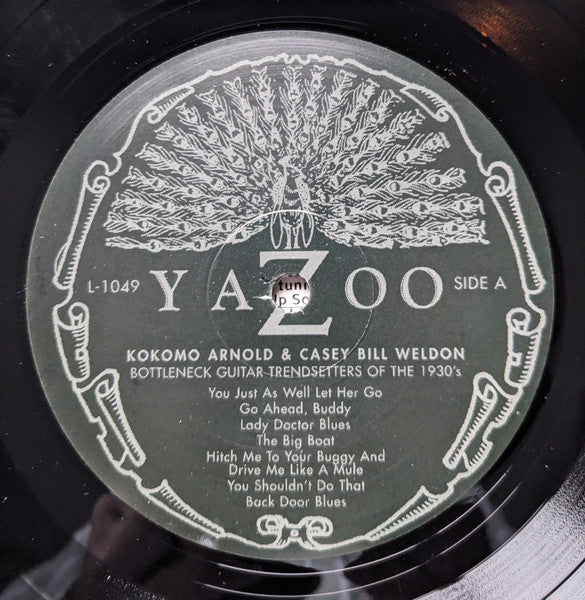 Casey Bill Weldon / Kokomo Arnold : Bottleneck Guitar Trendsetters Of The 1930's (LP, Comp, Ltd, RE, 180)