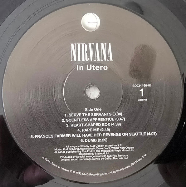 Nirvana : In Utero (LP, RE)