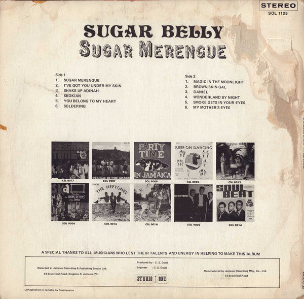 Sugar Belly : Sugar Merengue (LP, Album)
