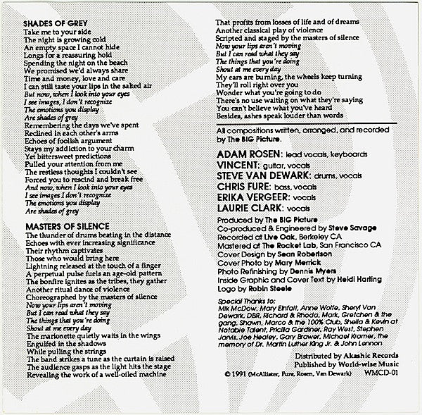 The Big Picture (5) : Watching Worlds Collide (CD, MiniAlbum)