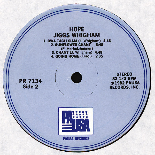 Jiggs Whigham : Hope (LP, Album, RE)