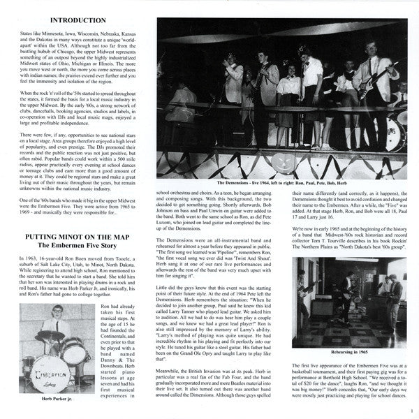 The Embermen Five : Fire In Their Hearts (LP, Comp)