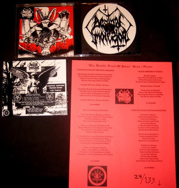 Bestial Molestor* : The Malefic Vomit Of Satan (CDr, Ltd, Num)