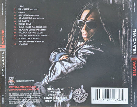 Lil Wayne : Tha Carter III (CD, Album)