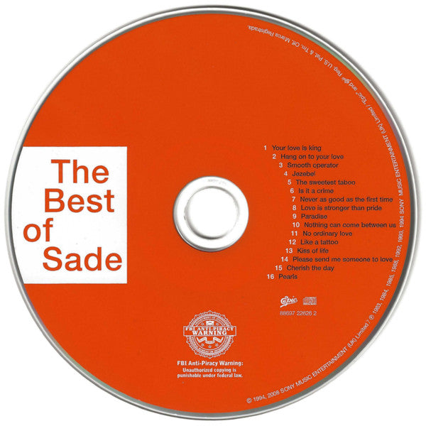 Sade : The Best Of Sade (CD, Comp, RE, RM)