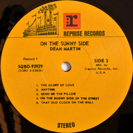 Dean Martin : On The Sunny Side (2xLP, Comp, Club, Gat)