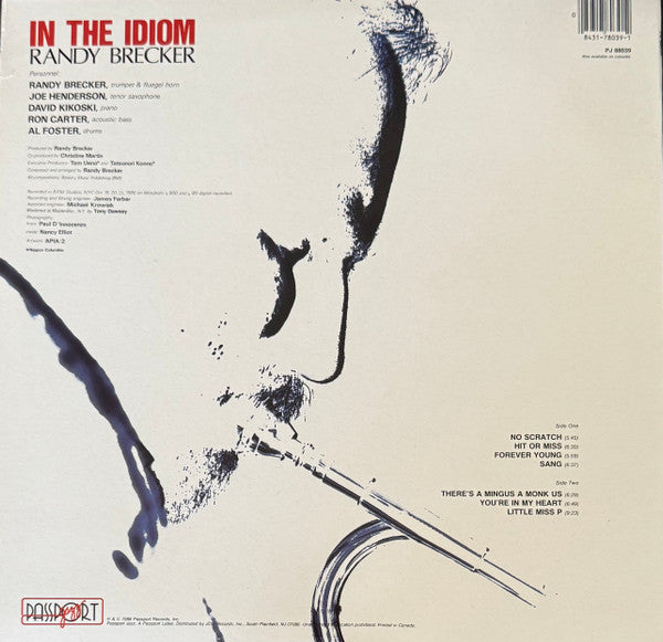Randy Brecker : In The Idiom (LP, Album, Hub)