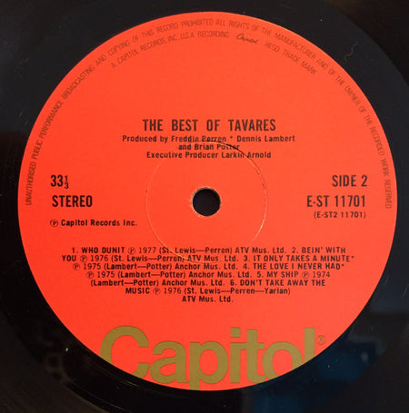 Tavares : The Best Of Tavares (LP, Comp)