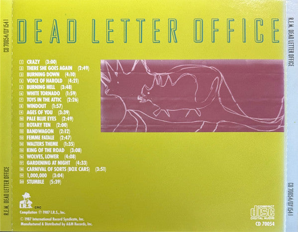 R.E.M. : Dead Letter Office (CD, Comp, Club, RE, CRC)