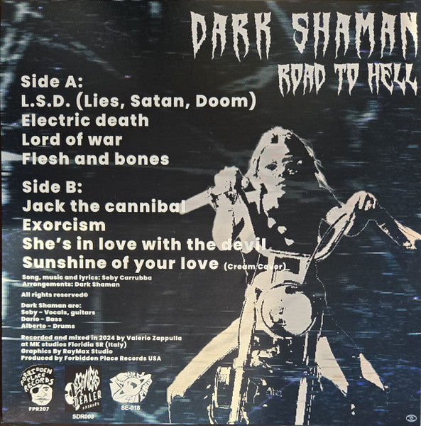 Dark Shaman : Road To Hell (LP, Album, Whi)