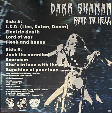 Dark Shaman : Road To Hell (LP, Album, Whi)
