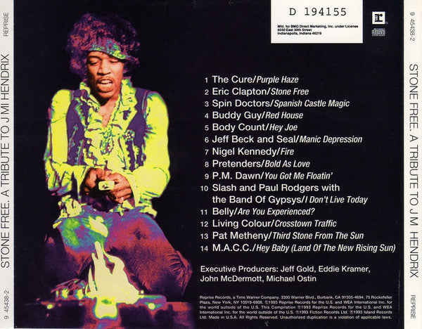 Various : Stone Free (A Tribute To Jimi Hendrix) (CD, Album, Club)
