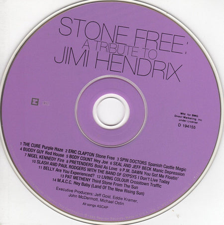 Various : Stone Free (A Tribute To Jimi Hendrix) (CD, Album, Club)