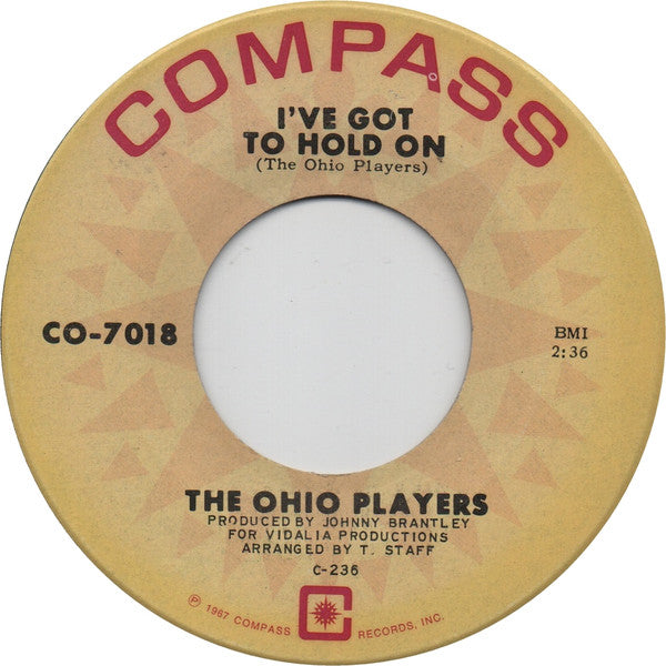 Ohio Players : I've Got To Hold On / It's A Crying Shame (7", Single)