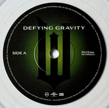 Cynthia Erivo Ft. Ariana Grande : Defying Gravity (7", Single, Ltd, Cle)