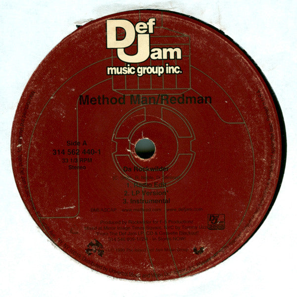 Method Man / Redman* : Da Rockwilder (12", Promo)