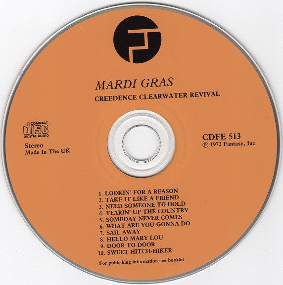 Creedence Clearwater Revival : Mardi Gras (CD, Album, RE)