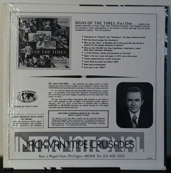 Dr. Jack Van Impe* : Signs Of The Times: Part One (LP)