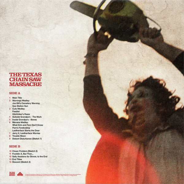 Tobe Hooper And Wayne Bell (6) : The Texas Chain Saw Massacre (Original Motion Picture Score) (LP, Album, RM, Blo)