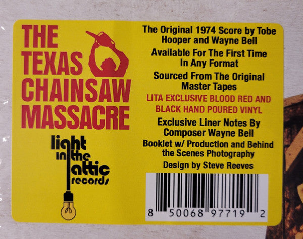 Tobe Hooper And Wayne Bell (6) : The Texas Chain Saw Massacre (Original Motion Picture Score) (LP, Album, RM, Blo)