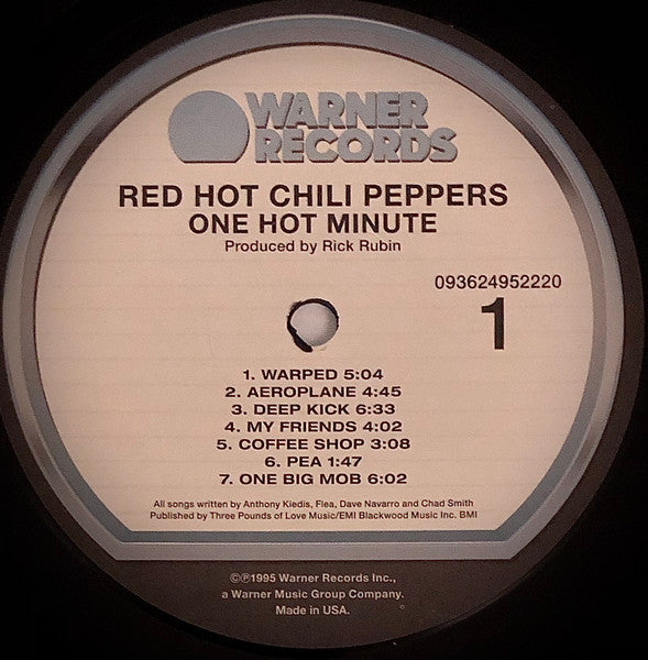 Red Hot Chili Peppers : One Hot Minute (LP, Album, RE, Fid)