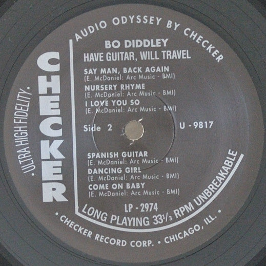 Bo Diddley : Have Guitar, Will Travel (LP, Album, RE)