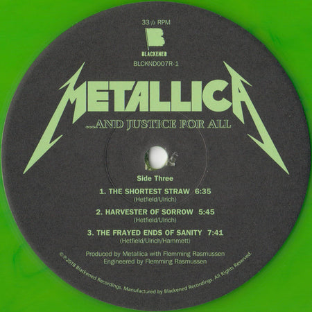 Metallica : ...And Justice For All (2xLP, Album, Ltd, RE, RM, RP, Gre)