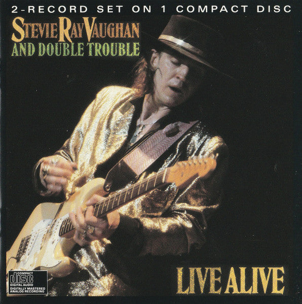Stevie Ray Vaughan & Double Trouble : Live Alive (CD, Album, Pit)
