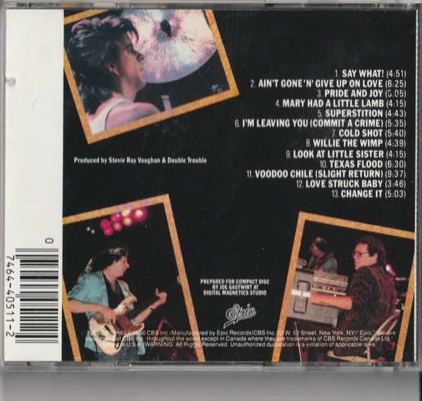Stevie Ray Vaughan & Double Trouble : Live Alive (CD, Album, Pit)