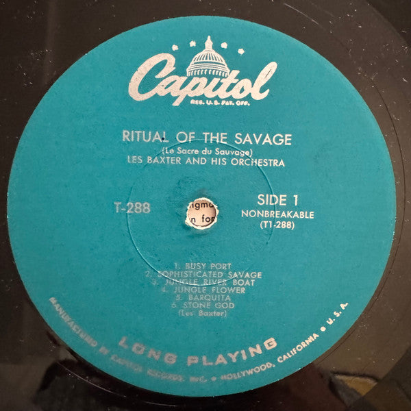 Les Baxter & His Orchestra : Ritual Of The Savage (Le Sacre Du Sauvage) (LP, Album, Mono, RE, Scr)
