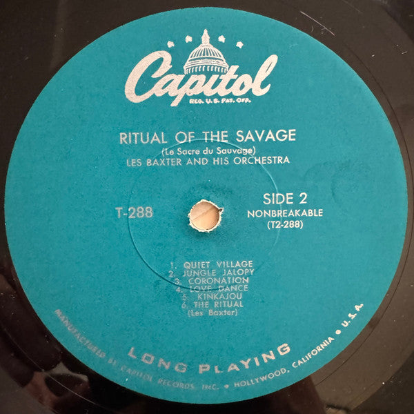 Les Baxter & His Orchestra : Ritual Of The Savage (Le Sacre Du Sauvage) (LP, Album, Mono, RE, Scr)