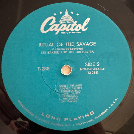 Les Baxter & His Orchestra : Ritual Of The Savage (Le Sacre Du Sauvage) (LP, Album, Mono, RE, Scr)