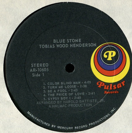 Tobias Wood Henderson : Blue Stone (LP, Album)