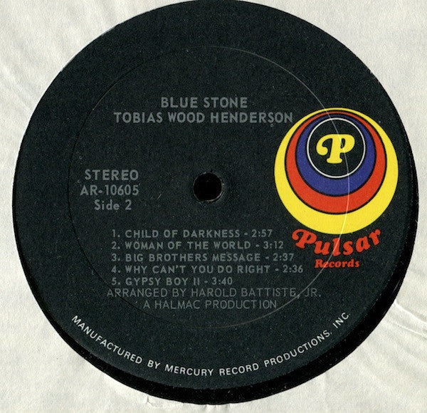 Tobias Wood Henderson : Blue Stone (LP, Album)