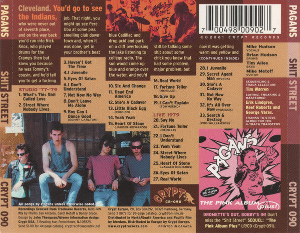 Pagans : Shit Street (CD, Comp)