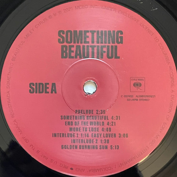 Miley Cyrus : Something Beautiful (LP, Album)