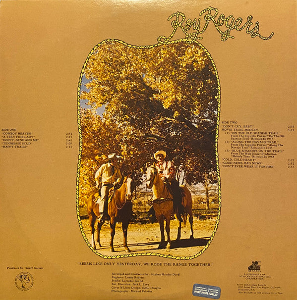 Roy Rogers (3) : Happy Trails To You (LP, Album)