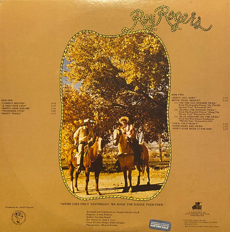 Roy Rogers (3) : Happy Trails To You (LP, Album)
