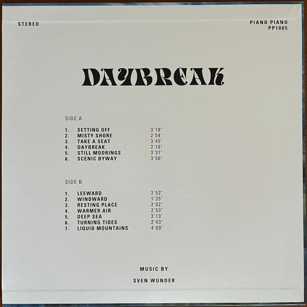 Sven Wunder : Daybreak (LP, Album)