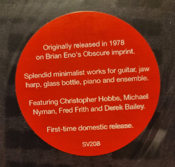 John White, Gavin Bryars : Machine Music (LP, RE)